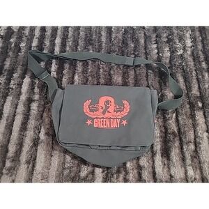 Y2K Green Day Bag American Idiot Punk Rock Band Black Messenger Bag Cinder Block